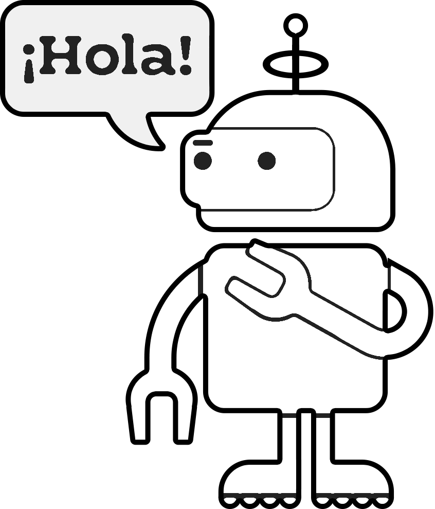 Click to color Español Robot