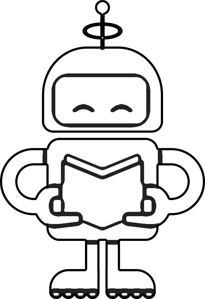 Click to color Magazines and Journals Robot